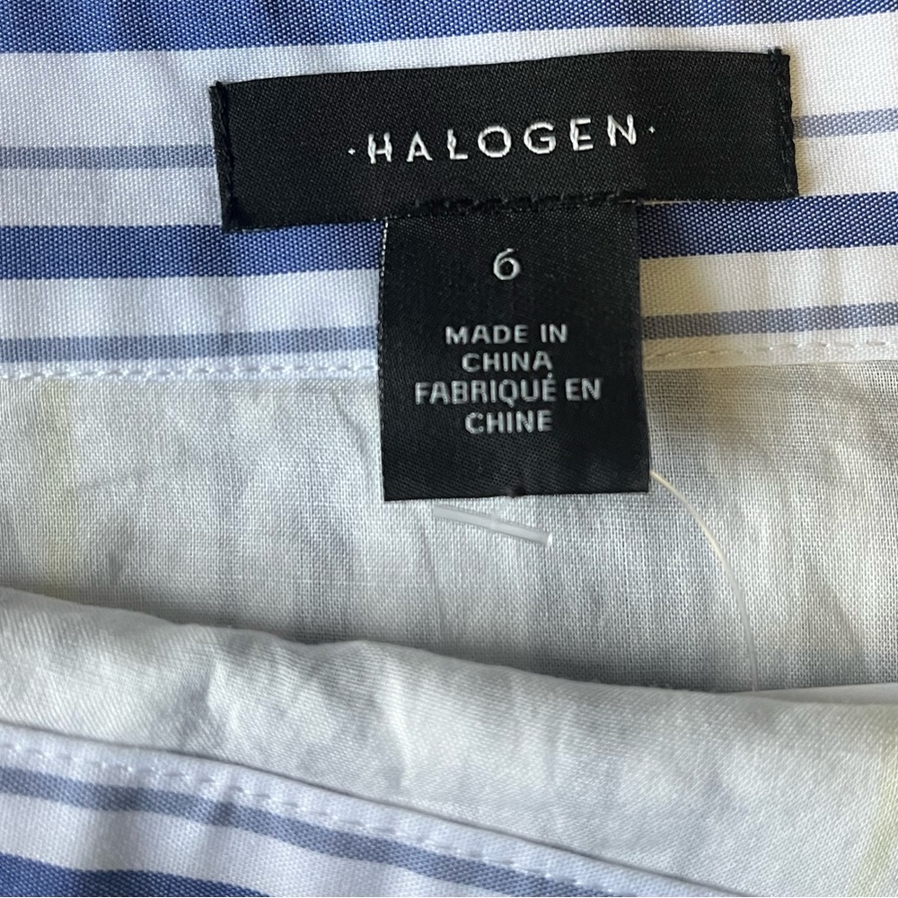Halogen Ruffle Hem Striped Skirt - Picture 6 of 7